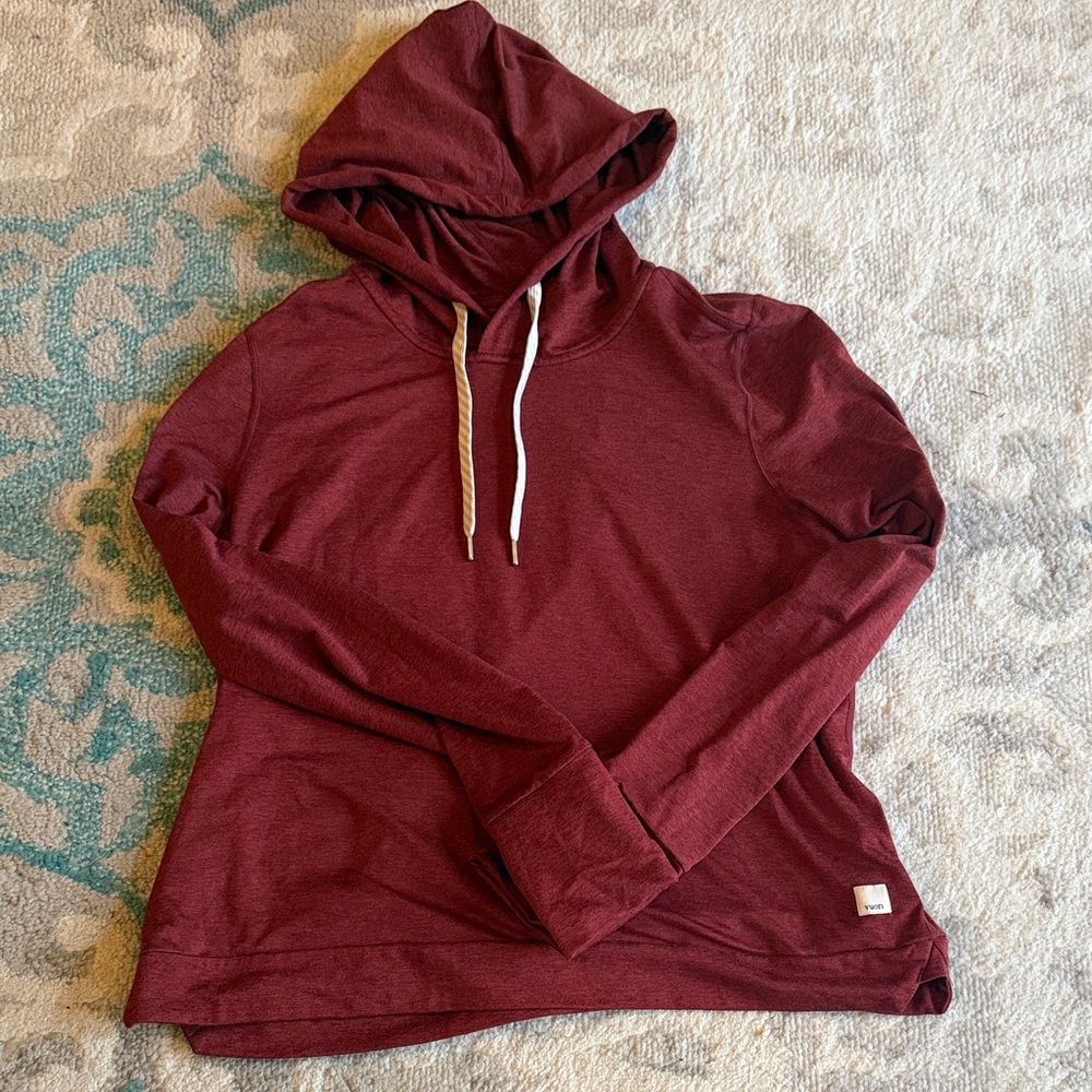 Women's Maroon Vuori Halo Hooded Pullover